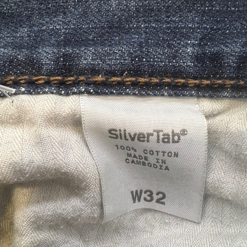 Levi's Silver Tab Men's Y2K Denim Shorts 32W Indie Sleaze‎ Jorts Skater Grunge - Picture 4 of 10